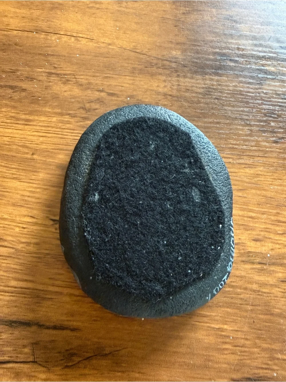 Hand-Painted Black Frog Rock - Decorative Reptile Accent